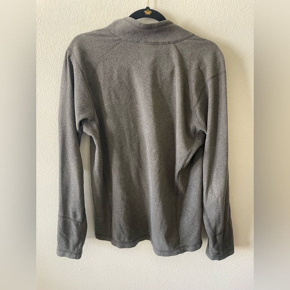 The north face charcoal grey fleece long sleeve quarter zip sweater - Picture 3 of 3